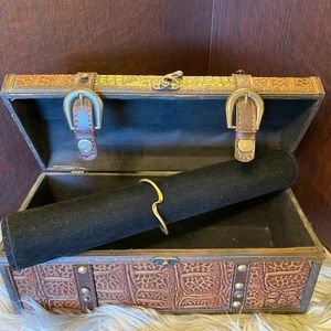 Vintage 1980’s Small Brass Wavy Cuff Bracelet